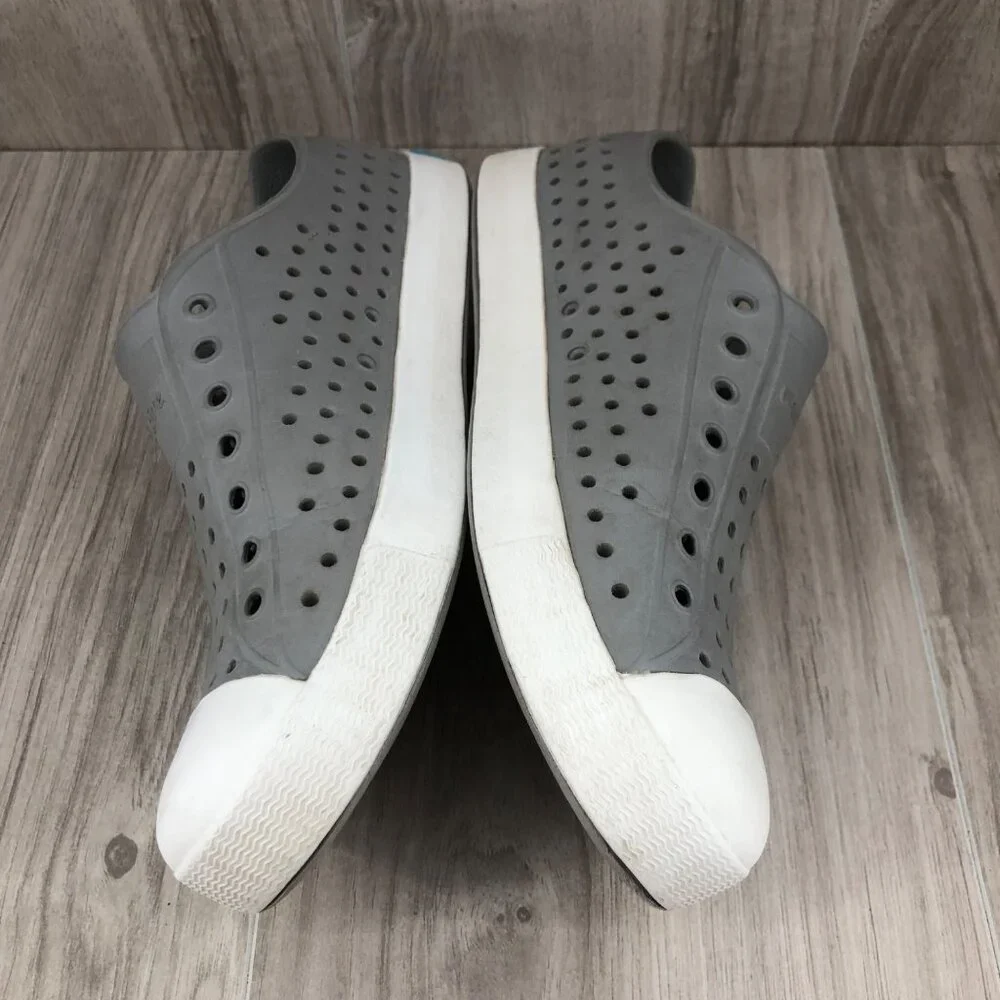 Native Shoes Kids Junior 5 Jefferson Gray Rubber Slip On Waterproof